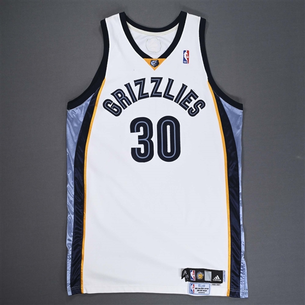 Jones, Dahntay<br>White Set 1<br>Memphis Grizzlies 2006-07<br>#30 Size: 48+2
