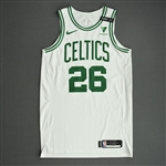 Nesmith, Aaron<br>White Association Edition - Worn 2/16/21<br>Boston Celtics 2020-21<br>#26 Size: 48+4