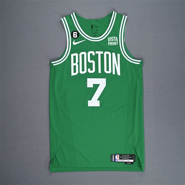 Brown, Jaylen<br>Green Icon Edition - Worn 11/2/2022<br>Boston Celtics 2022-23<br>#7 Size: 46+4