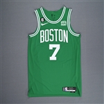 Brown, Jaylen<br>Green Icon Edition - Worn 11/2/2022<br>Boston Celtics 2022-23<br>#7 Size: 46+4