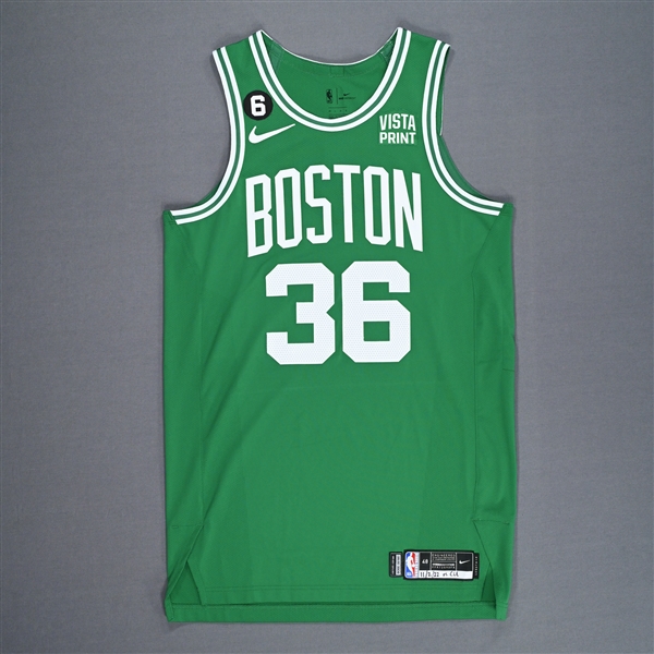 Smart, Marcus<br>Green Icon Edition - Worn 11/2/2022<br>Boston Celtics 2022-23<br>#36 Size: 48+4
