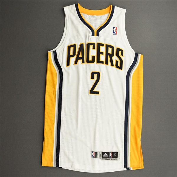 Collison, Darren<br>White Regular Season - Photo-Matched to 1 Game - Worn 1 Game (3/30/11)<br>Indiana Pacers 2010-11<br>#2 Size: L+2