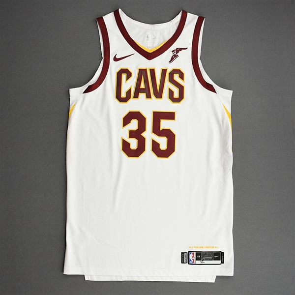 Okoro, Isaac<br>White Association Edition - Worn 1/31/21<br>Cleveland Cavaliers 2020-21<br>#35 Size: 48+4