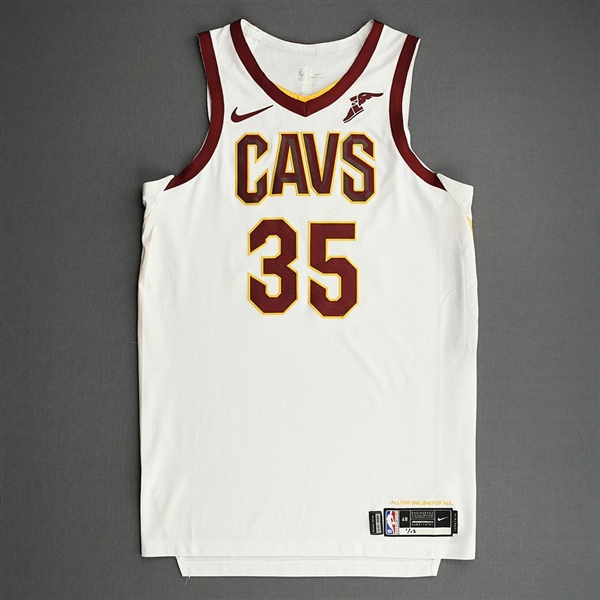 Okoro, Isaac<br>White Association Edition - Worn 1/12/21<br>Cleveland Cavaliers 2020-21<br>#35 Size: 48+4