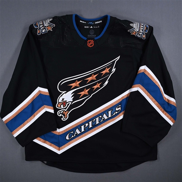 Blank - No Name or Number<br>Black Reverse Retro (Adidas Primegreen) - CLEARANCE<br>Washington Capitals <br> Size: 58G