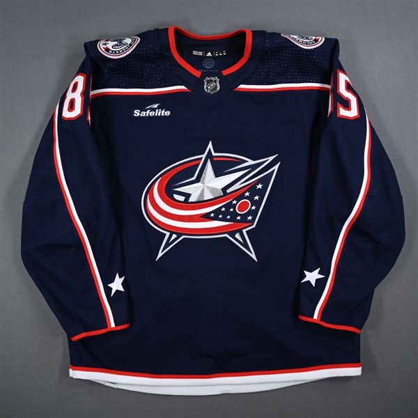 Ahcan, Roman<br>Blue Set 1 - Game-Issued (GI)<br>Columbus Blue Jackets 2023-24<br>#85 Size: 54