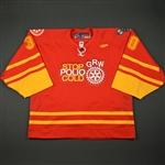 McLaughlin, Jordan<br>Red "Stop Polio Cold" -  Feb. 18<br>Greenville Road Warriors 2010-11<br>#30 Size: 58G