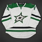 Demers, Jason<br>White - Worn November 17 & 19<br>Dallas Stars 2015-16<br>#4 Size: 56