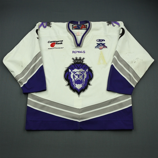 MacMillan, Malcolm<br>White Set 1 (w/A removed)<br>Reading Royals 2007-08<br>#9 Size: 56