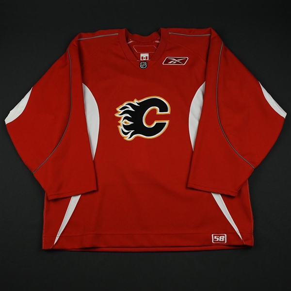 Reebok<br>Red Practice Jersey<br>Calgary Flames 2008-09<br>#NA Size: 58