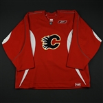 Reebok<br>Red Practice Jersey<br>Calgary Flames 2008-09<br>#NA Size: 58