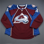 Hannan, Scott<br>Burgundy Set 2<br>Colorado Avalanche 2009-10<br>#22 Size: 58