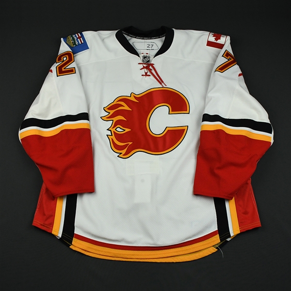 Roy, Andre<br>White Set 3 / Playoffs (RBK Version 2.0)<br>Calgary Flames 2008-09<br>#27 Size: 58+