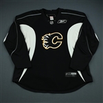 Reebok<br>Black Practice Jersey<br>Calgary Flames 2009-10<br>Size: 58+