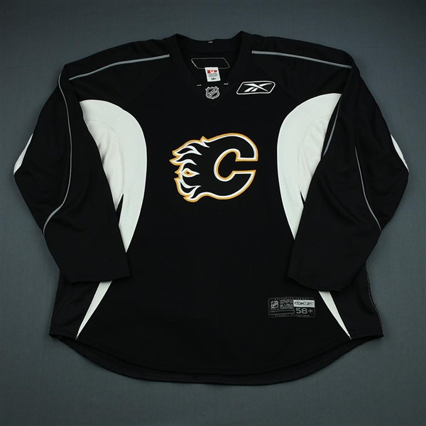 Reebok<br>Black Practice Jersey<br>Calgary Flames 2009-10<br>Size: 58+