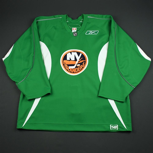 Reebok Edge<br>Light Green Practice Jersey<br>New York Islanders 2006-07<br># Size: 58