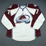 Hensick, TJ<br>White Set 1<br>Colorado Avalanche 2009-10<br>#7 Size: 54