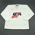 Martin, Paul * <br>White, U.S. Olympic Mens Orientation Camp Worn Jersey, Signed<br>USA 2009<br>#7 Size: XL