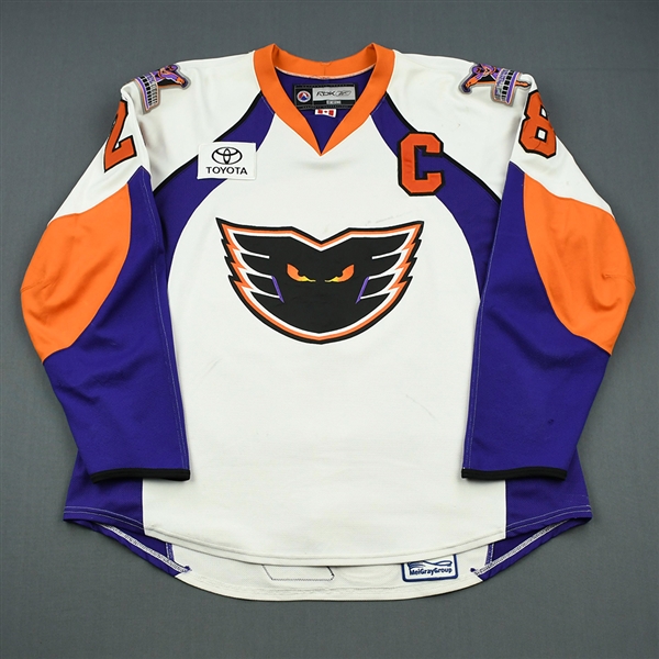Kane, Boyd * <br>White Set 1 w/C, Signed<br>Philadelphia Phantoms 2007-08<br>#28 Size: 58