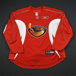 Reebok Edge<br>Red Practice Jersey<br>Atlanta Thrashers 2008-09<br>#N/A Size: 56