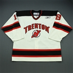 Pilkington, Brett<br>White Set 1<br>Trenton Devils 2008-09<br>#18 Size: 56