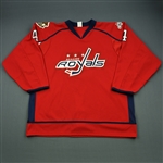 Mitera, Mark * <br>Red Kelly Cup Playoffs, worn April 19, 2013<br>Reading Royals 2012-13<br>#4 Size: XXXL