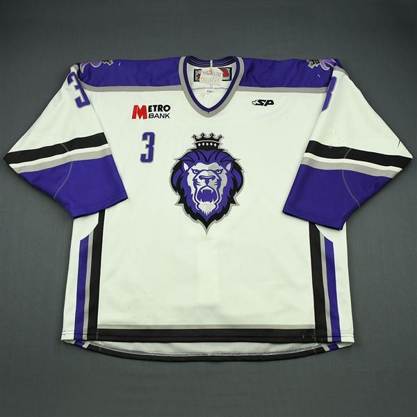 Lalonde, Rob<br>White Set 1 (A removed)<br>Reading Royals 2009-10<br>#3 Size: 58