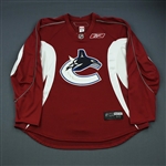 Reebok<br>Burgundy Practice Jersey<br>Vancouver Canucks 2009-10<br>#N/A Size: 60