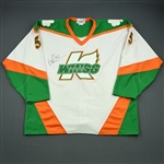 Rumble, Brent * <br>St. Patricks Day - Autographed<br>Kalamazoo Wings 2003-04<br>#5 Size: XXL