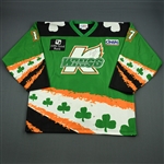 Turner, Tim * <br>St. Patricks Day - Autographed<br>Kalamazoo Wings 2004-05<br>#17 Size: XXL