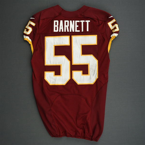 Barnett, Nick<br>Burgundy<br>Washington Redskins 2013<br>#55 Size: 44 L-BK