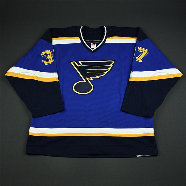 Finley, Jeff * <br>Blue 2nd Regular Season<br>St. Louis Blues 2003-04<br>#37 Size: 56