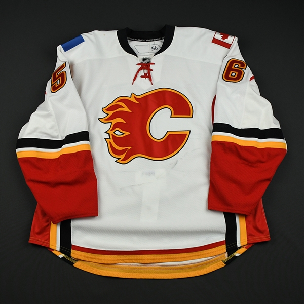 Pelech, Matt<br>White Set 1 (NHL Debut) (RBK Version 2.0)<br>Calgary Flames 2008-09<br>#56 Size: 58+