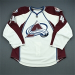 Jones, David<br>White Set 3 - Game-Issued (GI)<br>Colorado Avalanche 2009-10<br>#54 Size: 56