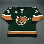 Lewis, Trevor<br>Green Set 1 (C removed)<br>Utah Grizzlies 2012-13<br>#22 Size: 56
