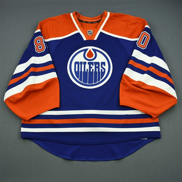 Bryzgalov, Ilya<br>Blue Retro Set 3<br>Edmonton Oilers 2013-14<br>#80 Size: 58G