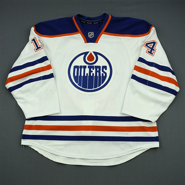 Eberle, Jordan<br>White Retro Set 3<br>Edmonton Oilers 2013-14<br>#14 Size: 56