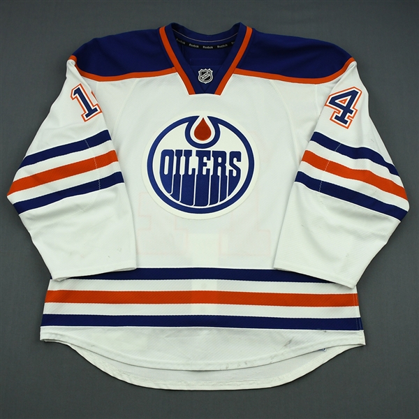Eberle, Jordan<br>White Retro Set 3<br>Edmonton Oilers 2013-14<br>#14 Size: 54