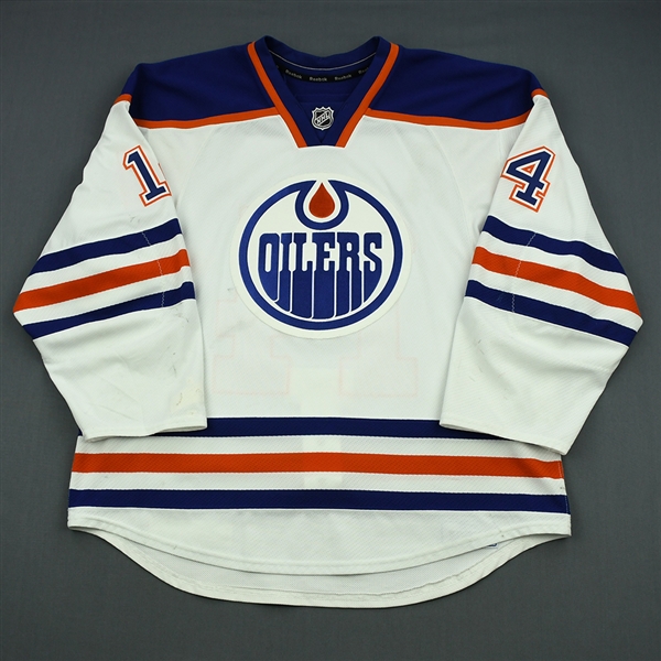 Eberle, Jordan<br>White Retro Set 1<br>Edmonton Oilers 2013-14<br>#14 Size: 56