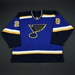 Khavanov, Alex * <br>Blue 2nd Regular Season<br>St. Louis Blues 2002-03<br>#29 Size: 56