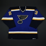 Varlamov, Sergei * <br>Blue 3rd Regular Season / Playoffs<br>St. Louis Blues 2002-03<br>#23 Size: 56