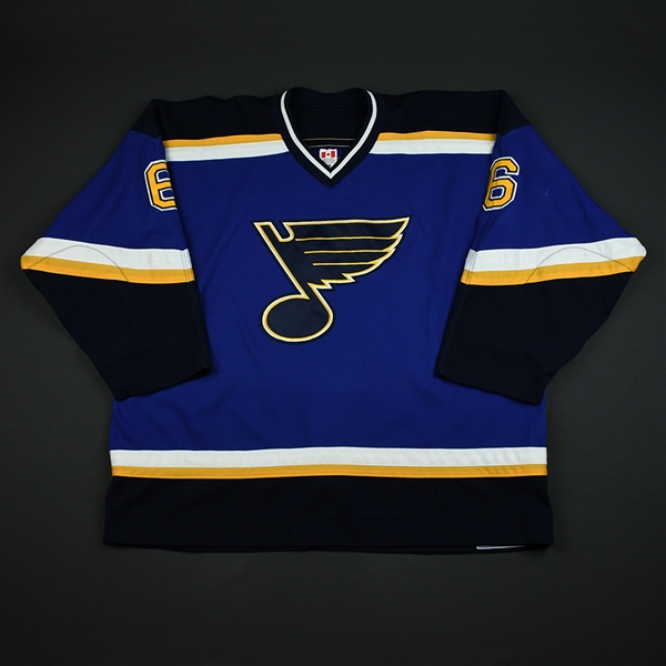 Weinrich, Eric * <br>Blue 2nd Regular Season<br>St. Louis Blues 2003-04<br>#6 Size: 58