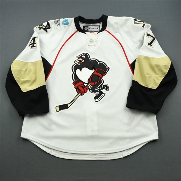 Despres, Simon * <br>White, worn on January 9, 2013<br>Wilkes-Barre Scranton Penguins 2012-13<br>#47 Size: 58