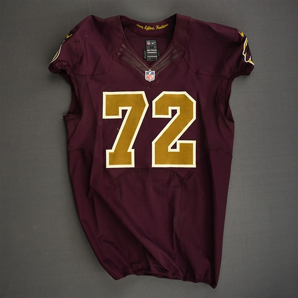 Bowen, Stephen<br>Burgundy and Gold Throwback<br>Washington Redskins 2012<br>#72 Size:48