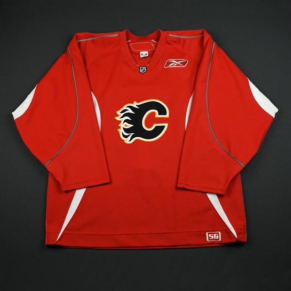 Reebok<br>Red Practice Jersey<br>Calgary Flames 2006-07<br># Size: 56