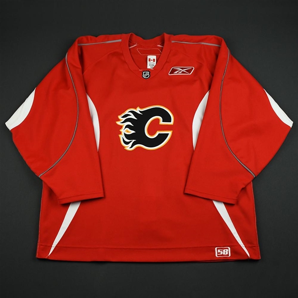 Reebok<br>Red Practice Jersey<br>Calgary Flames 2006-07<br># Size: 58
