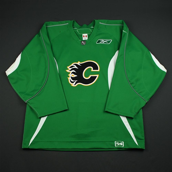 Reebok<br>Green Practice Jersey<br>Calgary Flames 2006-07<br># Size: 54