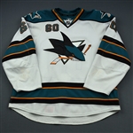 Demers, Jason * <br>White<br>San Jose Sharks 2011-12<br>#60 Size: 56