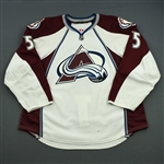 Guenin, Nate<br>White Set 2<br>Colorado Avalanche 2013-14<br>#5 Size: 58