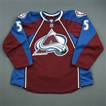 Guenin, Nate<br>Burgundy Set 3 / Playoffs<br>Colorado Avalanche 2013-14<br>#5 Size: 58